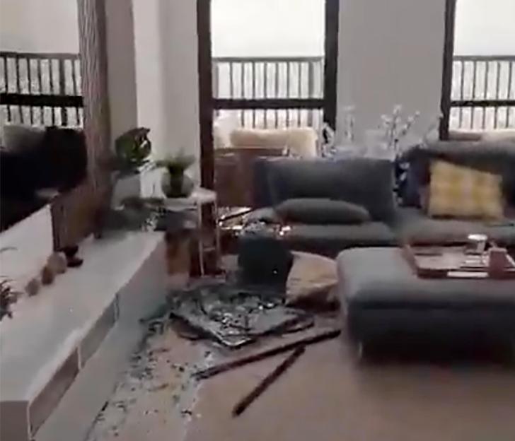 'Unbelievable Footage: Brit's Narrow Escape in Dubai as Drone Crashes into Apartment During Iranian Attack'