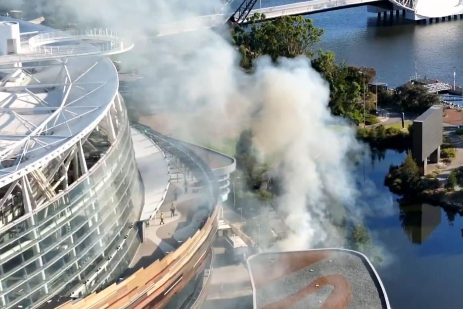 'Terrifying Blaze Erupts at 60,000-Seat Ashes Stadium During Match, Emergency Crews Spring into Action'