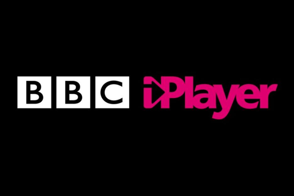 The BBC iPlayer logo on a black background.