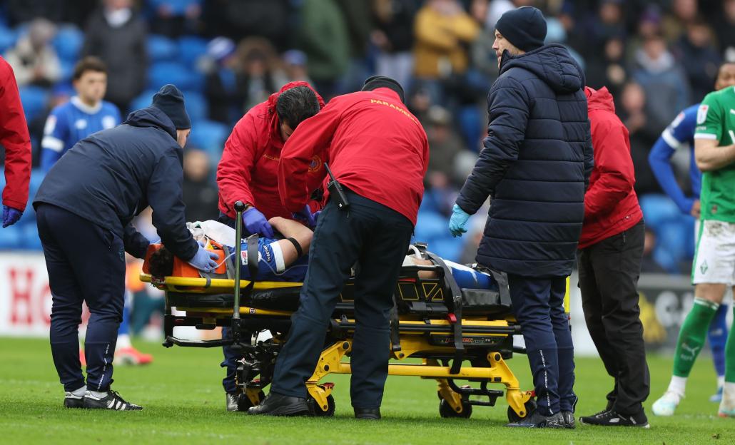 Cardiff vs. Stockport EFL Match Postponed After Player Suffers Serious Injury and Is Stretchered Off with Oxygen