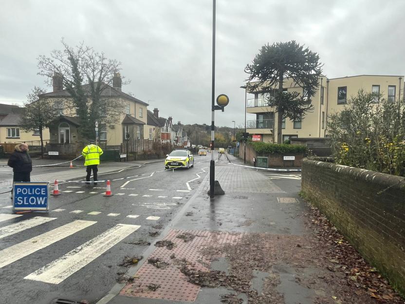 Police at the scene in Southampton following the murder of Henry Nowak.
