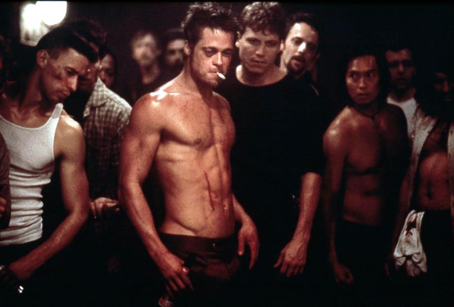 Brad Pitt as Tyler Durden in Fight Club.