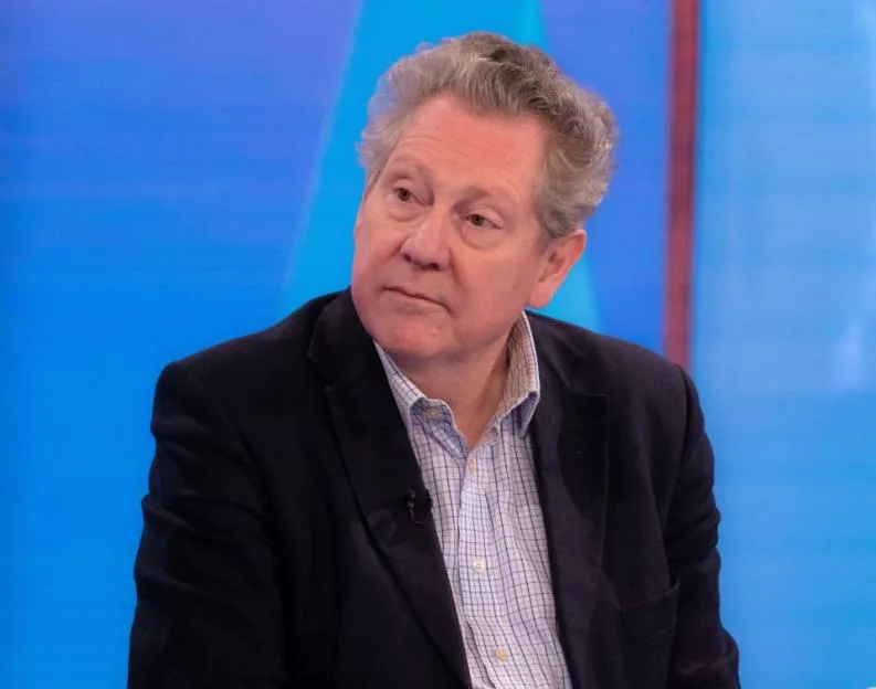 Andrew Lownie on the Loose Women TV show set.