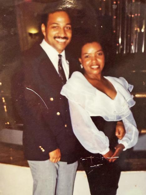 Carolyn Randolph and a man smiling together.