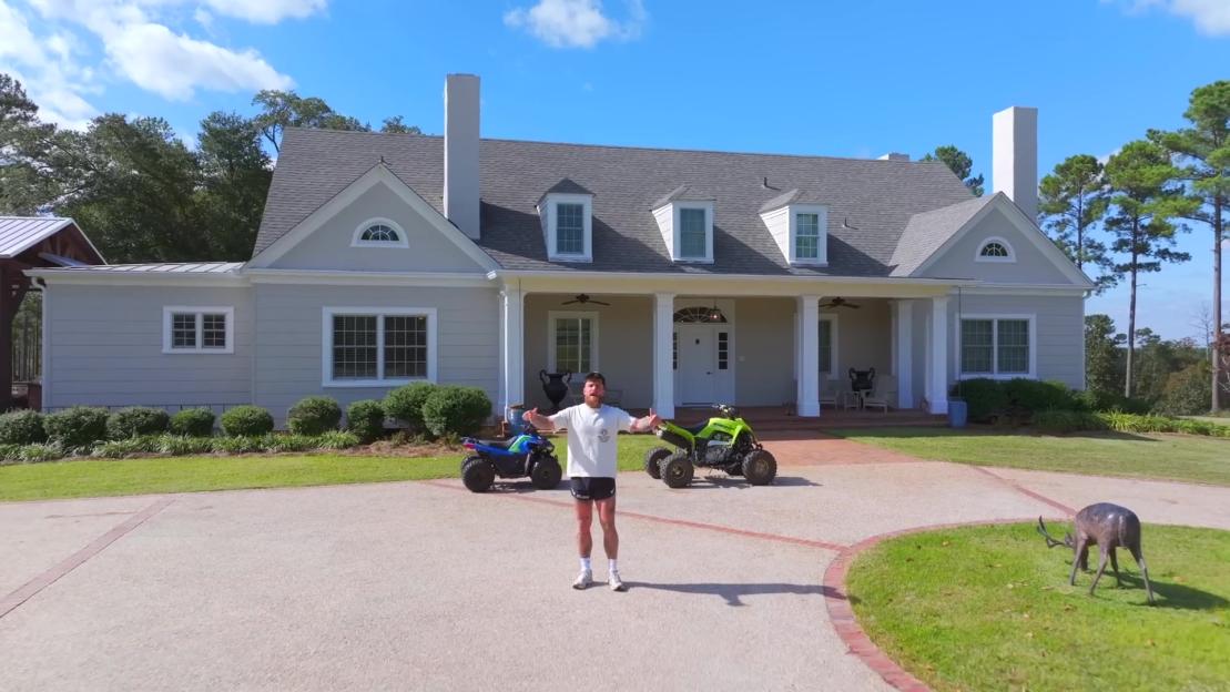 Explore Jake Paul's £30m Ranch: Featuring a Private Lake, Dirt Track, Boxing Gym, and Ambitious Plans for an F1 Circuit and Jet Airstrip!