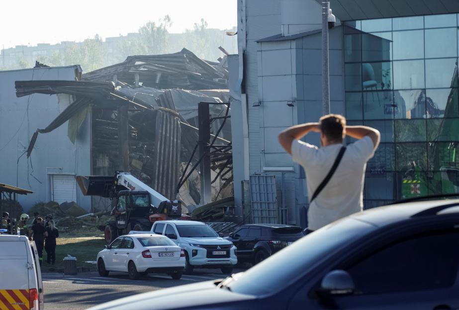 Aftermath of a Russian drone attack in Kryvyi Rih