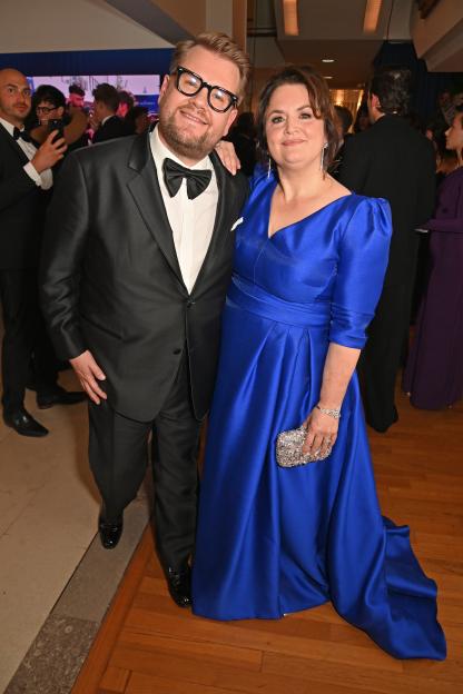James Corden and Ruth Jones attend a champagne reception for the 2025 BAFTA Television Awards.