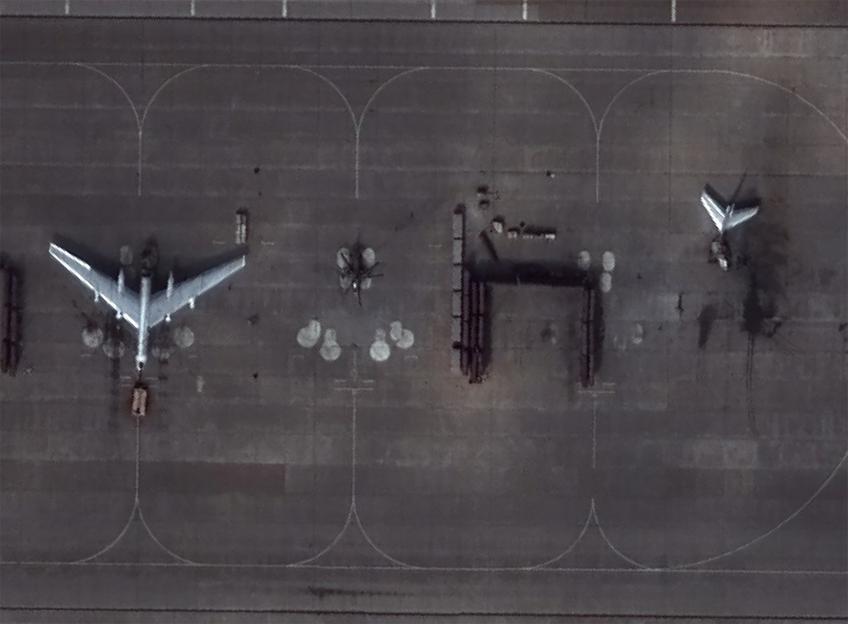 A £75 million Tu-95MS Bear strategic bomber badly damaged by Ukraine in an overnight strike at Engels-2 airbase in Russias Saratov region.