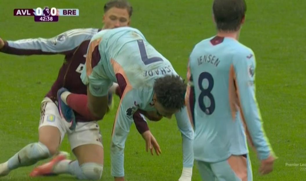 Collage of four football match screens showing different angles and games.