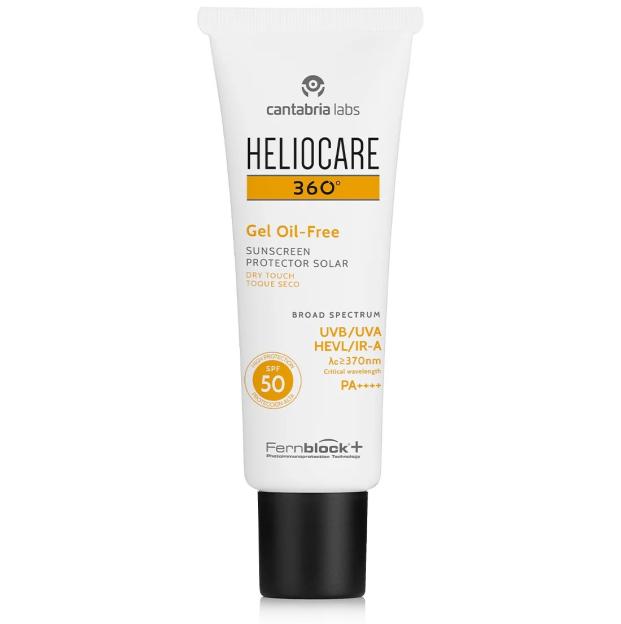 Heliocare 360° Gel Oil-Free Sunscreen with SPF 50.