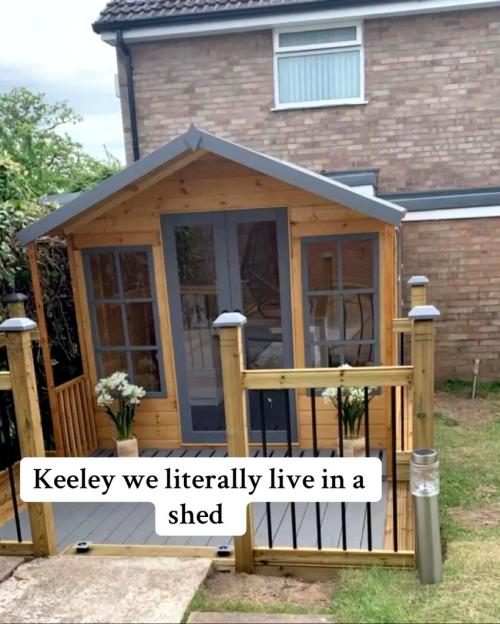 We moved into a £2k shed in my parent’s garden, it was cramped but that didn’t stop us having a baby