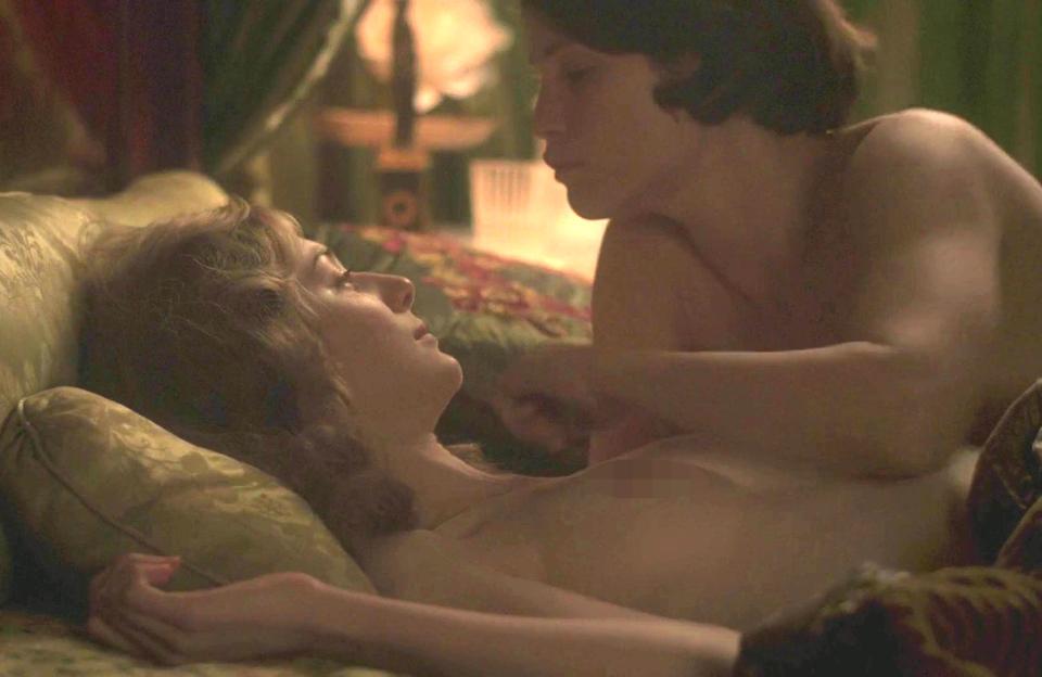 Gemma Arterton and Elizabeth Debicki lesbian sex scene in their latest film "Vita and Virginia"