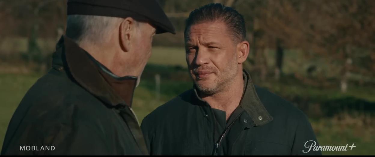 Tom Hardy as an actor in the crime drama "Mobland."