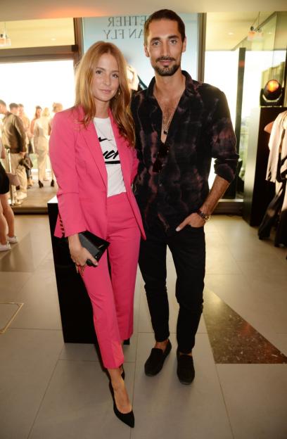 Millie Mackintosh and Hugo Taylor at the Emporio Armani YOU fragrance launch.