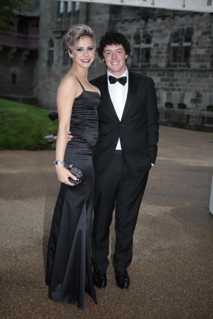 Holly Sweeney and Rory McIlroy attend the 2010 Ryder Cup Dinner.