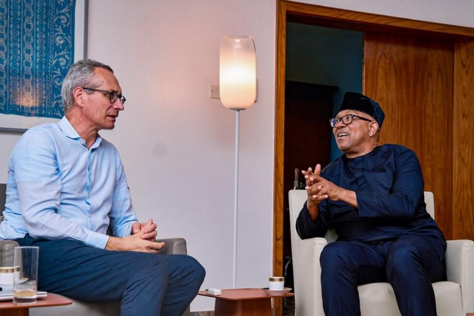 Peter Obi Sits Down with Swiss Ambassador to Nigeria: Key Takeaways from Their Discussion