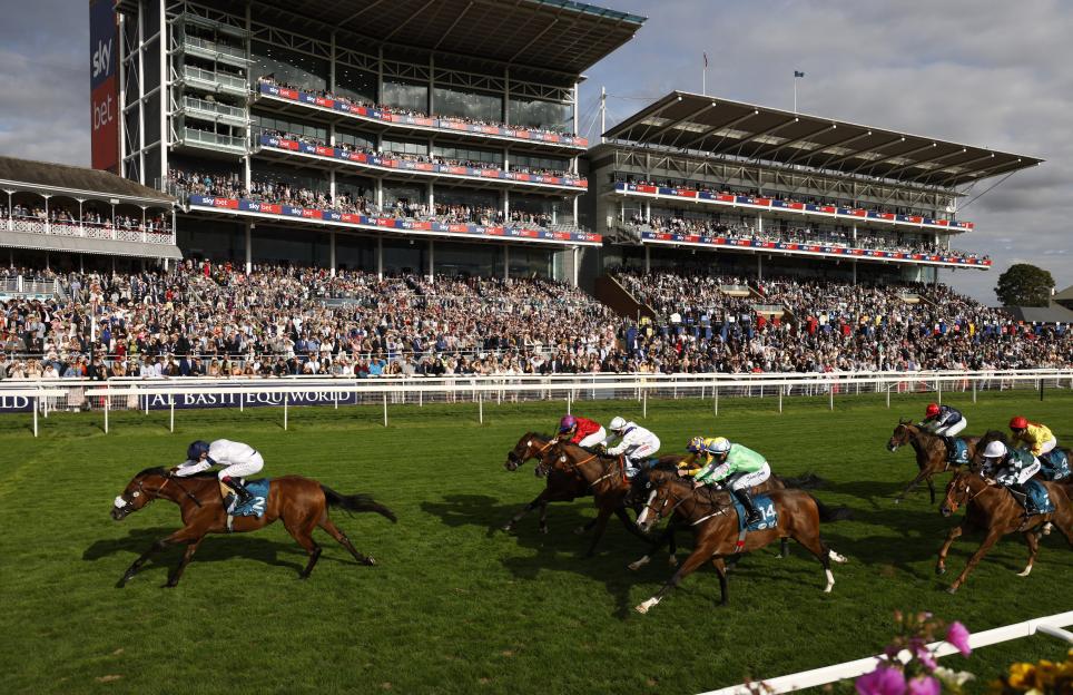 Stellar Sunrise, ridden by Oisin Murphy, on their way to winning the Mews Hotel Ossett EBF Stallions Nursery Handicap at York Racecourse.