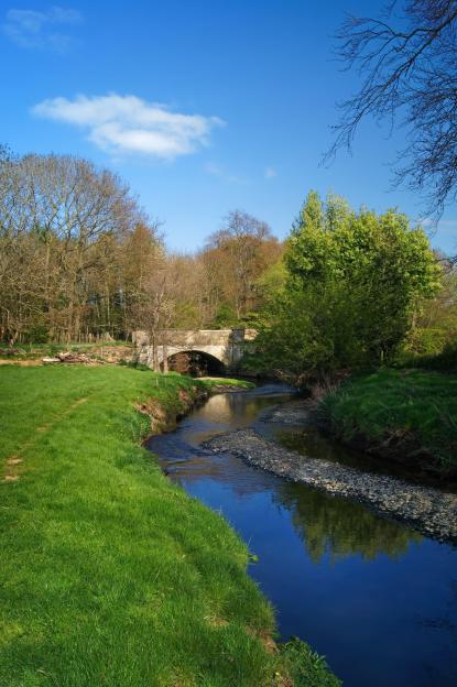 Litherop Lane Bridge over the River Dearne near High Hoyland, South Yorkshire.