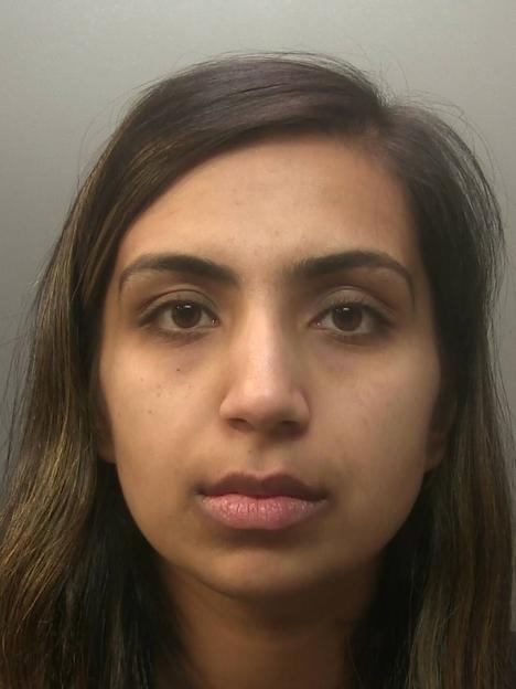 Mugshot of Beinash Batool, convicted of murdering Sara Sharif.