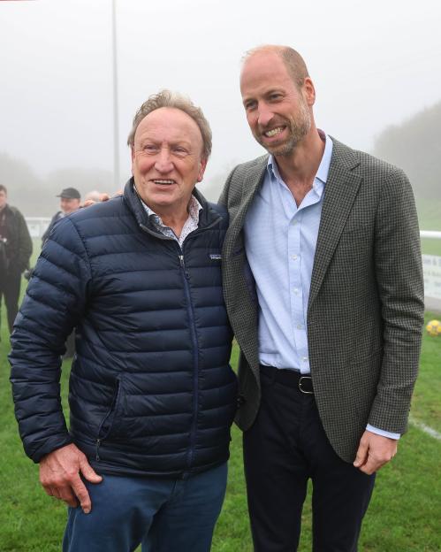 Football Icon Neil Warnock Snaps a Photo with ‘Fan’ Prince William After Royal Rescues Local Football Club