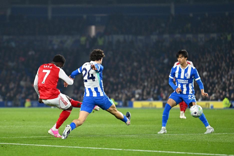 Brighton 0, Arsenal 1: Saka’s Lucky Strike Secures Vital Victory as Arteta’s ‘Boring’ Gunners Stifle the Seagulls