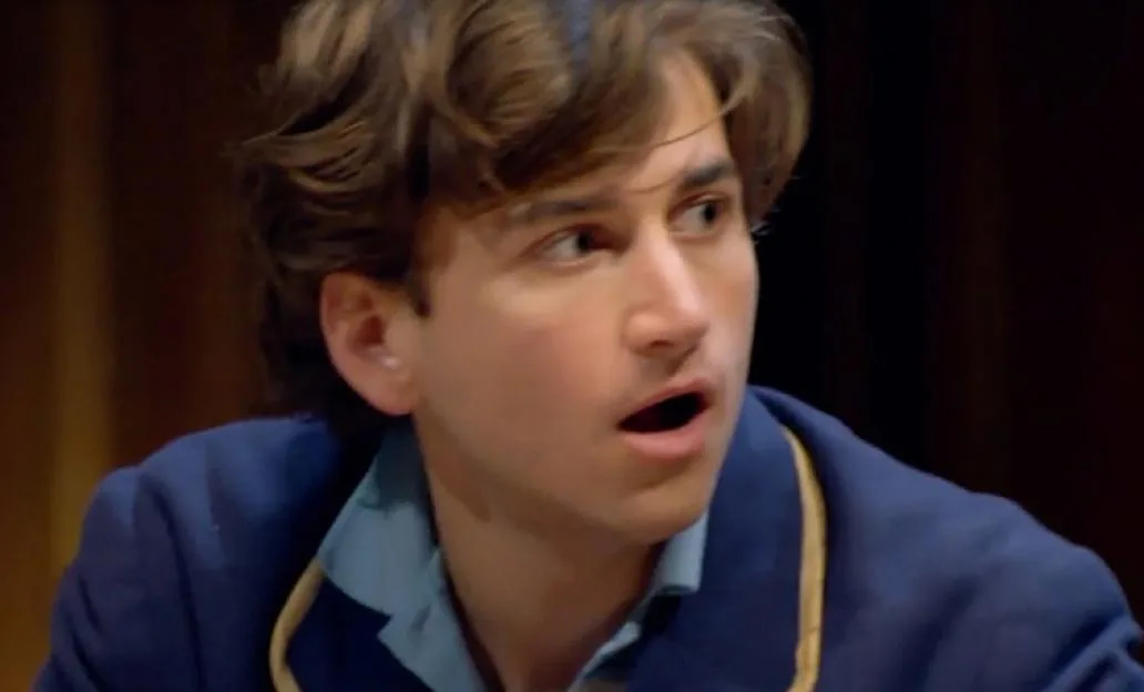 Sebastian Croft looking surprised.