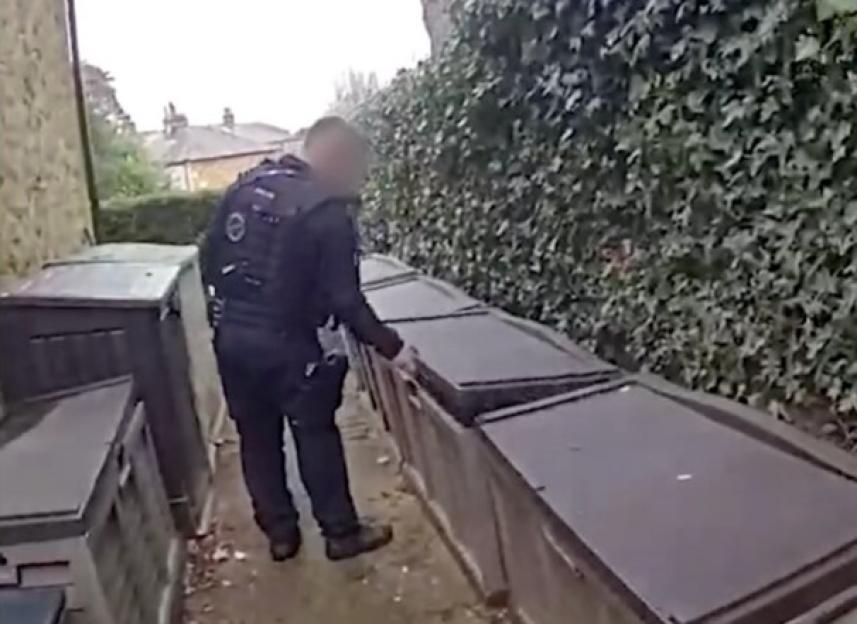 Caught Red-Handed: Thief Discovered Hiding in Garden Box After Police Chase and Hedge Crash