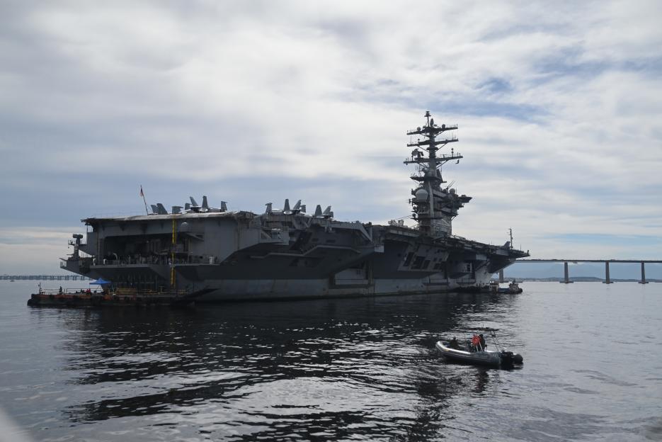 World's largest aircraft carrier USS Nimitz arrives in Rio de Janeiro for joint exercises