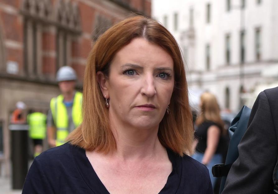 Louise Haigh, First Secretary of State of the UK, arriving at No 10 North at Heron House in Manchester.