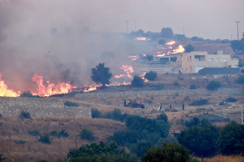 Two firefighters killed battling wildfire in Crete
