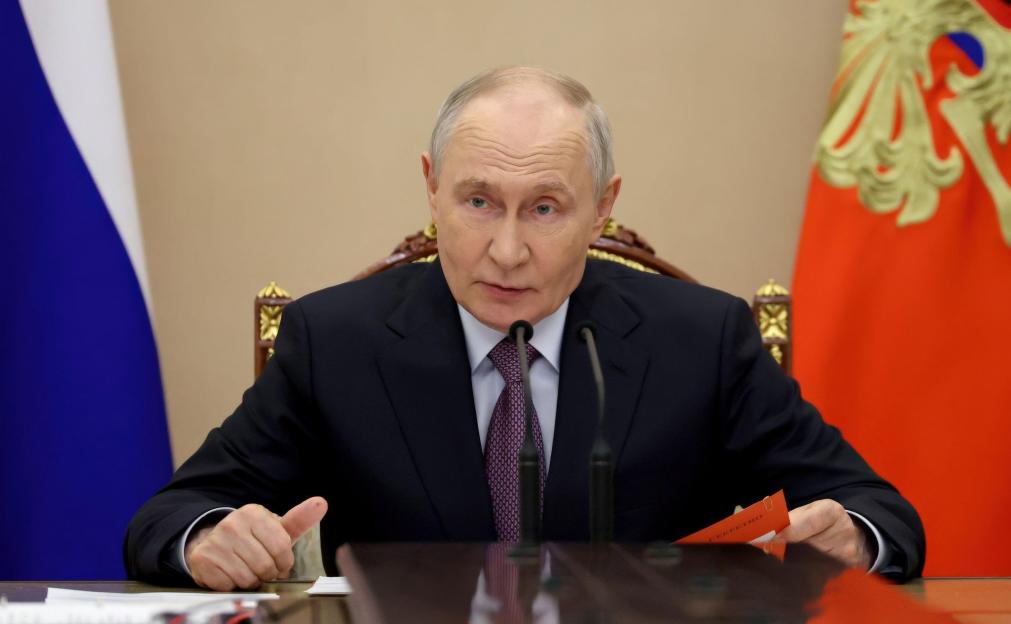 Moscow, Russia. 07th Aug, 2026. Russian President Vladimir Putin chairs a meeting with members of the Security Council at the Kremlin, August 7, 2026 in Moscow, Russia. Credit: Alexander Kazakov/Russian Government/Alamy Live News