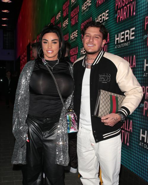 Katie Price and JJ Slater attending "Priscilla The Party!" press night.