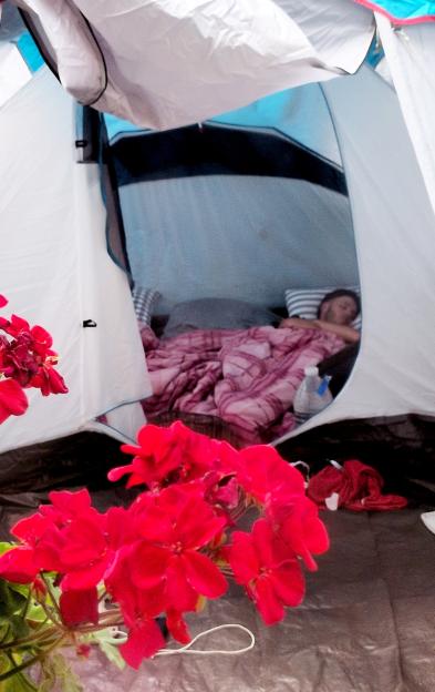 Brit family stuck in France due to wildfires were left sleeping on cardboard boxes