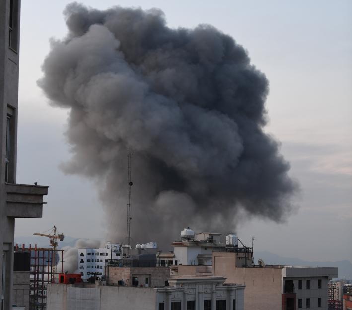 Iran Tehran Explosion Smoke - 01 Apr 2026