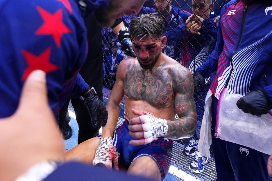 Ilia Topuria after his loss in the UFC lightweight championship fight.