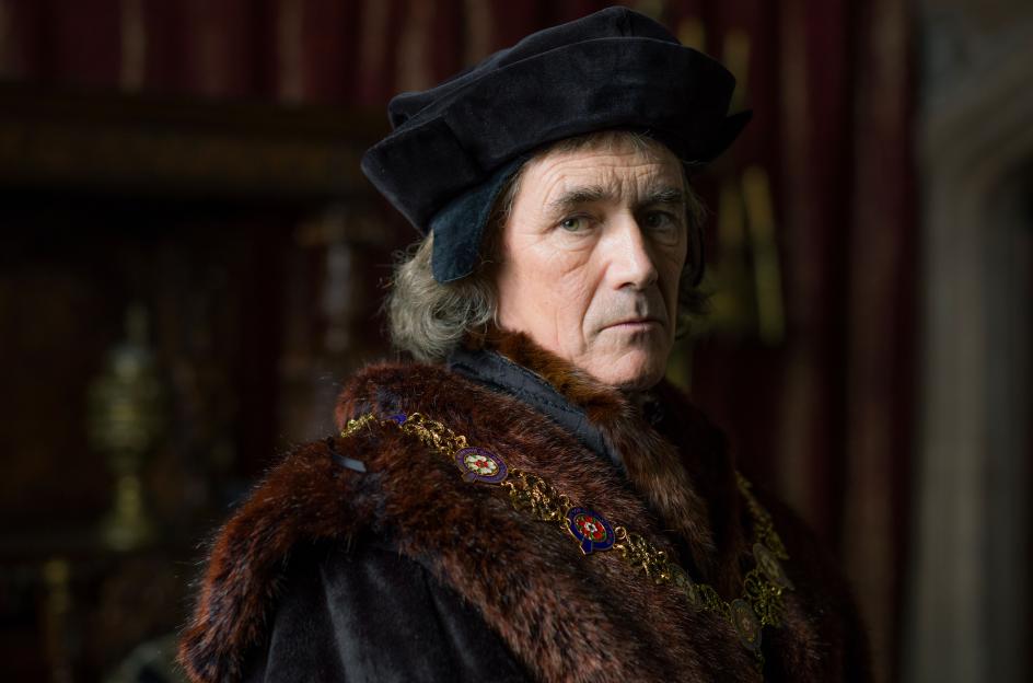Actor Mark Rylance as Thomas Cromwell in Wolf Hall: The Mirror and the Light.