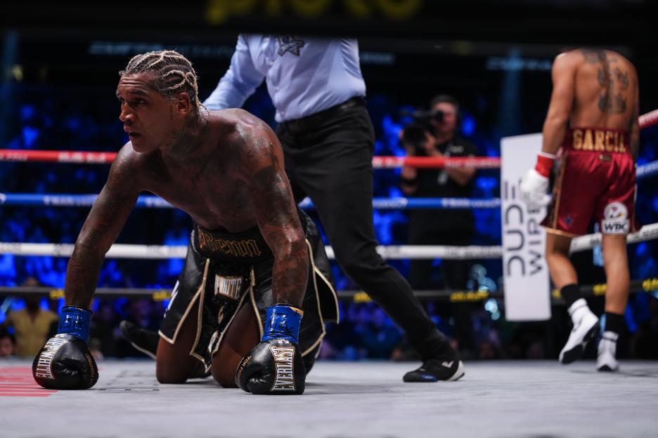 Conor Benn taken to hospital after brutal second round KO loss to Ryan Garcia as Brit’s world title dreams are shattered
