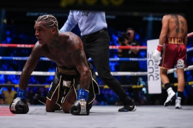 Conor Benn taken to hospital after brutal second round KO loss to Ryan Garcia as Brit’s world title dreams are crushed
