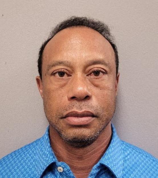 Mugshot of Tiger Woods following his arrest on suspicion of DUI.