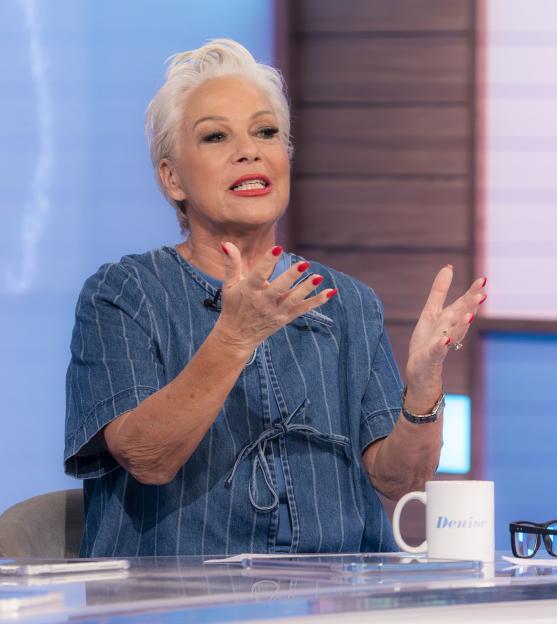 Denise Welch talking on the "Loose Women" TV show.