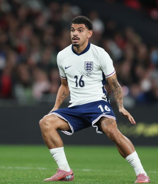 Kalvin Phillips playing for England against Wales.