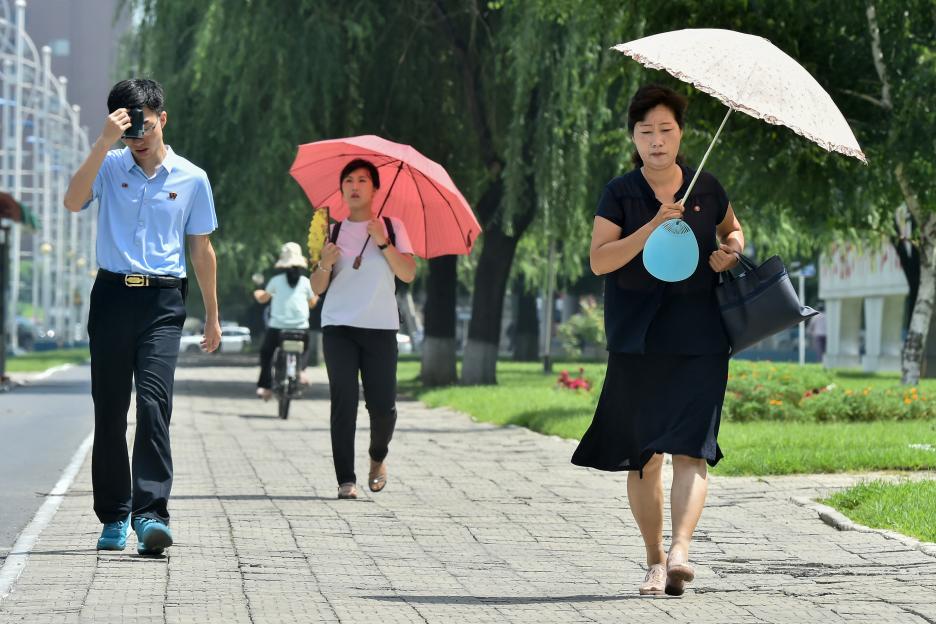 NKOREA-WEATHER-HEAT
