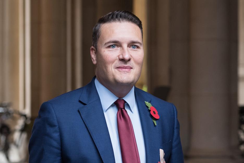 Secretary of State for Health and Social Care Wes Streeting attending a Cabinet meeting.
