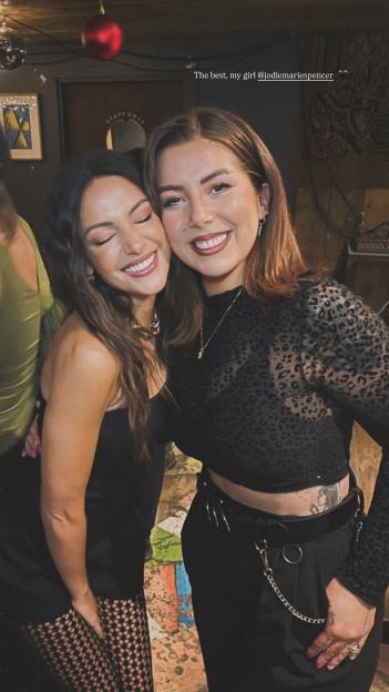 Michelle Keegan enjoying the wrap party