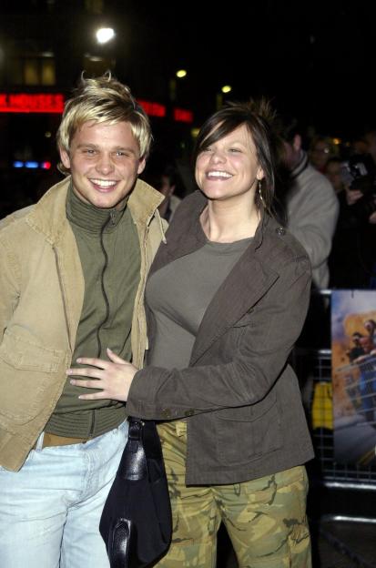 Jade Goody and Jeff Green at the "Jackass: The Movie" film premiere.