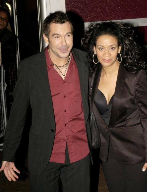 Steve and Rowetta from TV show 'X Factor' at the After The Sunset world premiere.