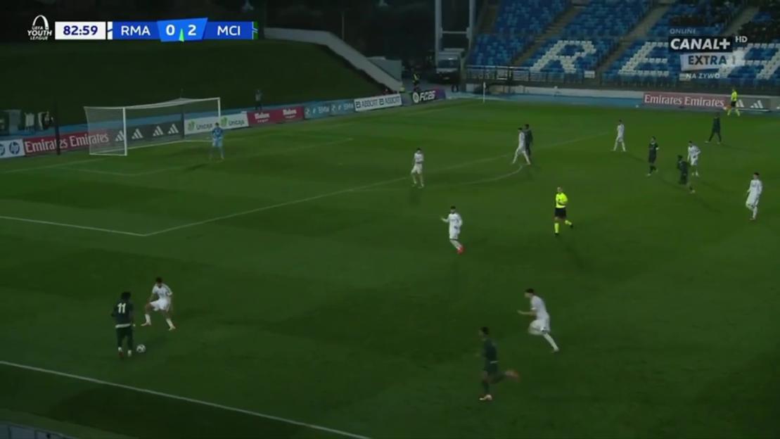 '17-Year-Old Son of England Legend Dazzles Real Madrid Defenders with Stunning Goal for Man City in UEFA Youth League'