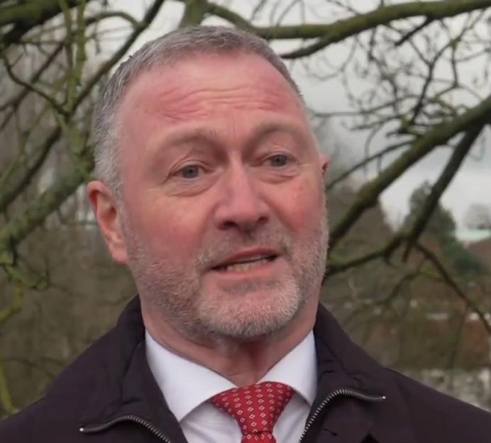 Steve Reed MP speaking in front of bare tree branches on Sky News, with "BREAKING NEWS" and "Housing Secretary speaks" on screen.