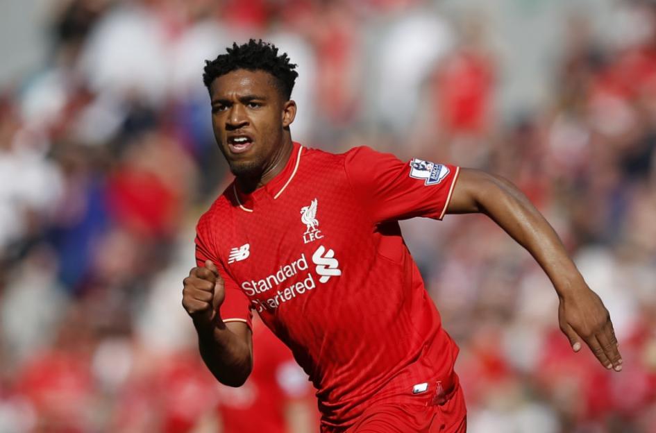 Liverpool player Jordon Ibe celebrating