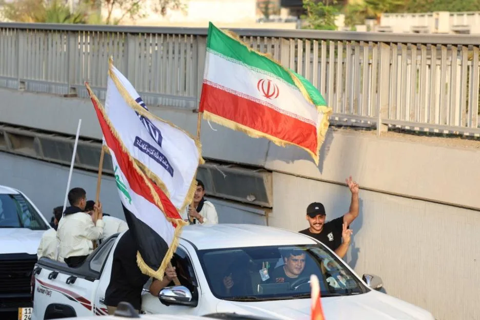 Celebrations after the withdrawal of US-led coalition forces from Iraq, in Baghdad